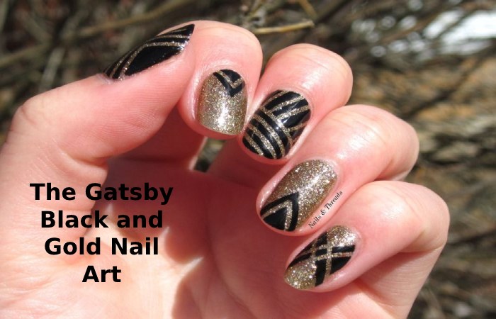 Black and Gold Nail Designs 