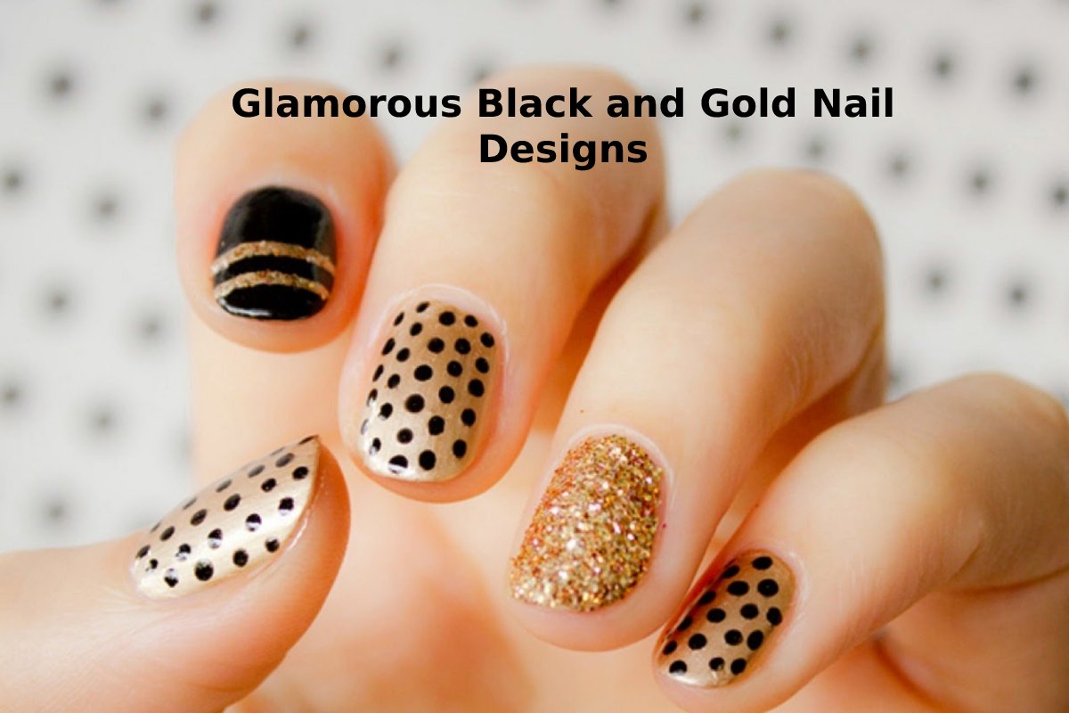 30 Glamorous Black and Gold Nail Designs for a Night Out - wide 3