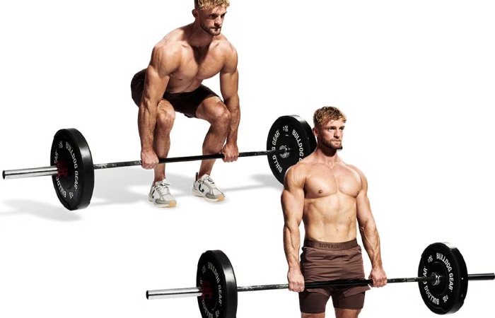 Man performing deadlift exercise to naturally increase testosterone through strength training